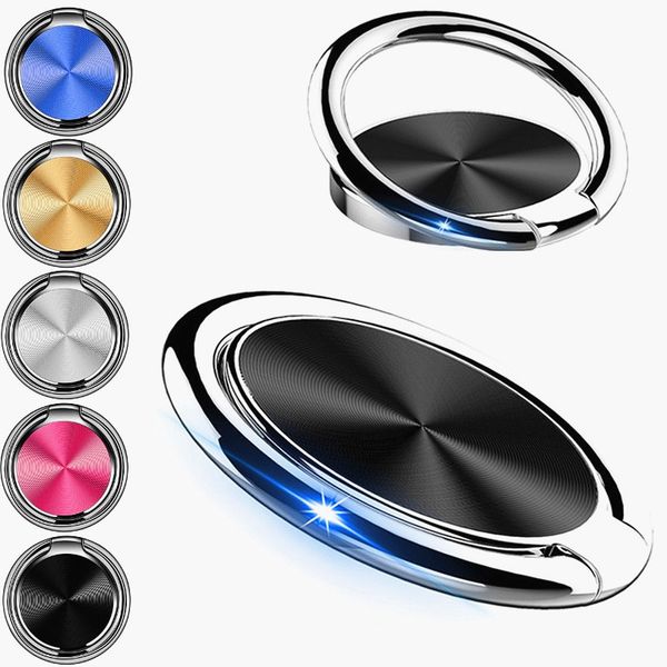 

360 degree finger grip ring bracket phone holder stand for samsung s8 s9 android phone with retail package