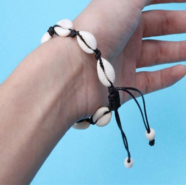 

браслет ручной вязки со сплавом и раковиной браслет из натуральной каури, Slivery;golden