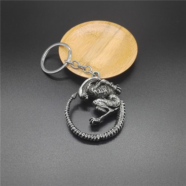 

горячий стиль фильма брелок чужеродного металл кулон старинное творческие keyring accessaries личность автомобиль рюкзак для друзей дара, Silver