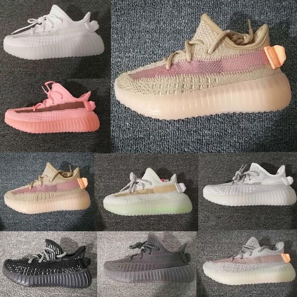 

brand new true form infant v2 hyper space kids running shoes clay kanye west toddler trainers big small boy girl children toddler sneaker, Black