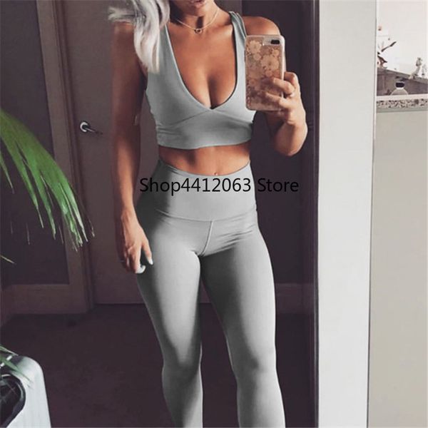 

athletic activewear yoga sets shirt joga pants high waist leggings legging fitness sport suit women yoga set fitness wear, White;red