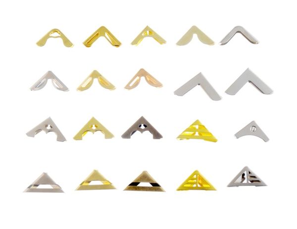 

бесплатная доставка 12pcs bronze / silver / bronze вариант больше стиля книга скрапбукинг альбомы меню папки уголок протекторы