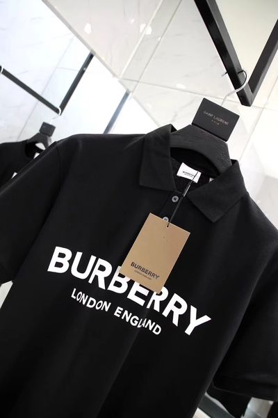 

19 pring ummer tyle logo pattern printed lapel collar hort leeve ca ual polo hirt