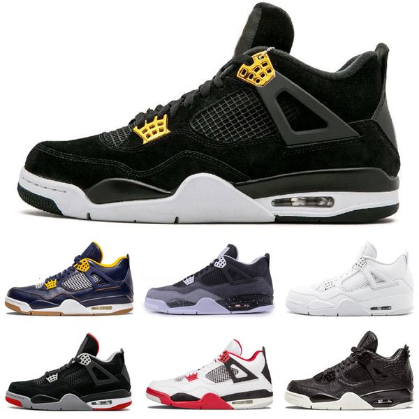 

2020 new jumpman 4 raptors 4s men kids basketball shoes pure money black cat white cement bred fire red fear alternate sports sneakers