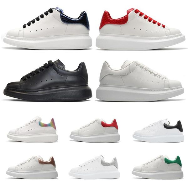 

De igner hoe fa hion leather 3m reflective white platform hoe height increa ing jogging walk neaker 13 mcqueen a39