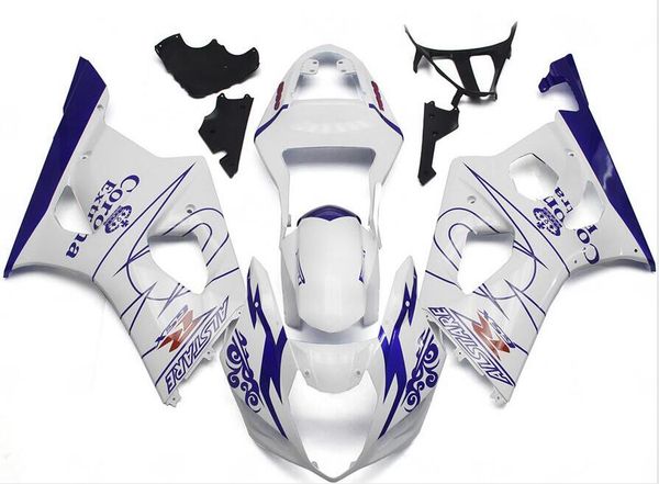 

injection mold new abs motorcycle full fairings kits fit for suzuki gsx-r1000 k3 2003 2004 03 04 gsxr1000 bodywork set blue white luster