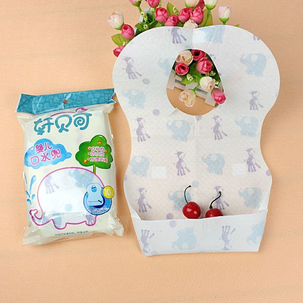 

10pcs toddlers drooling bibs sets disposable baby saliva towel drool bib suitable for children baby cartoon feeding cloth