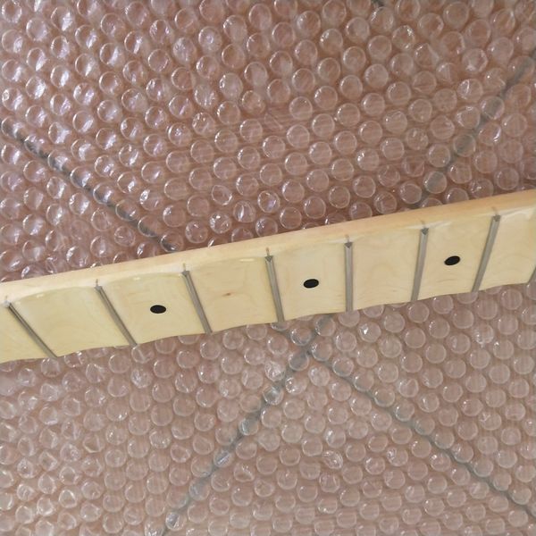 

full scalloped guitar neck for st style replacement 24 fret maple