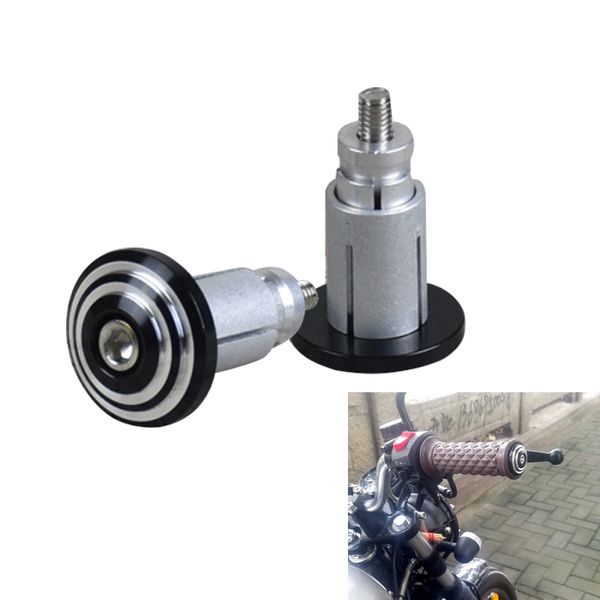

2 pieces motorbike handlebar end plug slider motorcycle counterweight handlebar ends cnc aluminum 7/8'' handle bar cap cover