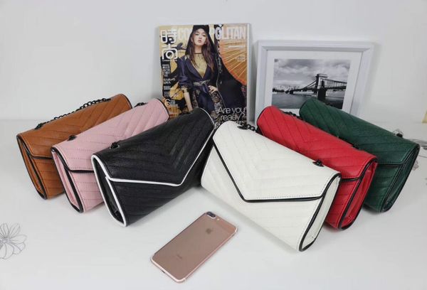 

designer women chain crossbody fashion women handbag luxury plain classic shouder bag six color bags 06