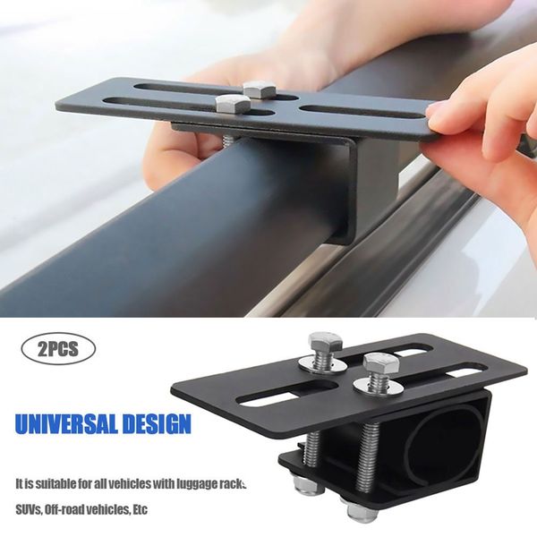 

universal car luggage mounting bracket vehicle spotlight strip light stand roof bag rack easy to install for suv off road vehicl