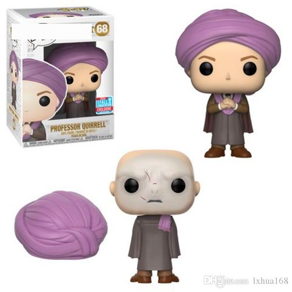 

kawaii design funko pop harry potter professor quirrell 68# vinyl action figures collections toy for kids baby