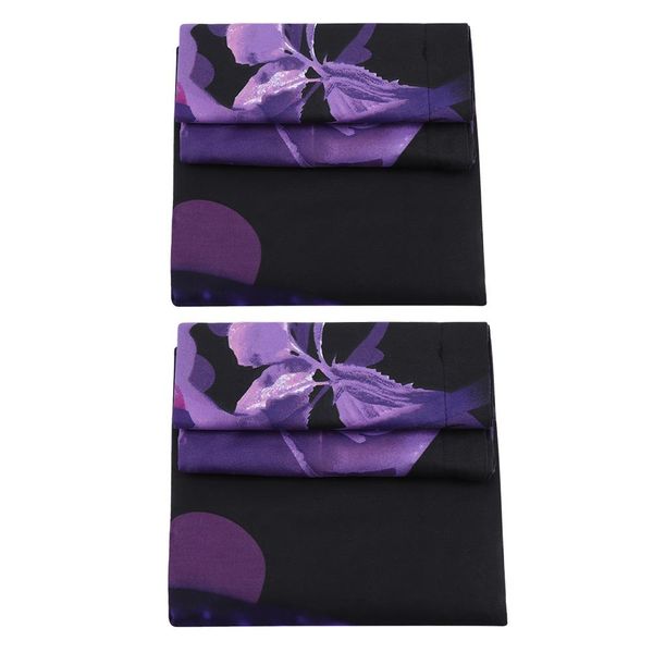 

polyester feather down quilt cover purple rose reactive printing three-piece set duvet cover