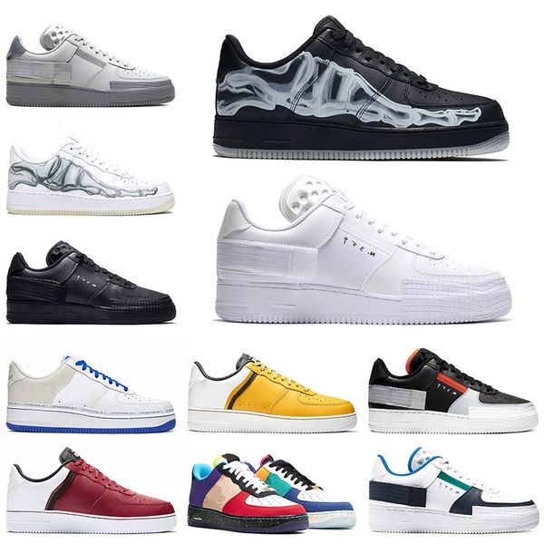 

2020 dunk 1 shadow mens trainer running shoes skeleton black white split n354 men women platform sports sneakers size 36-45, White;red