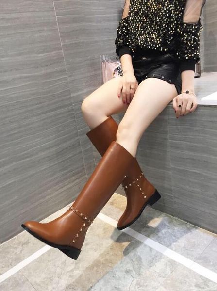 

2019 высокая qulity женские сапоги скольжения на стрейч ткань острым носом длинные сапоги 6 цветов осень и зима мода обувь, Black