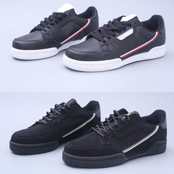 

2020 new senior designer design popular leather shoes 80 small white shoes low-retro casual skateboard shoes size 40-45, Black