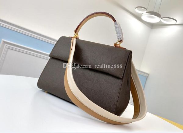 

realfine888 5a m42735 32cm cluny mm momogran cavnas shoulder strap bag with handle,with dust bag,dhl ing