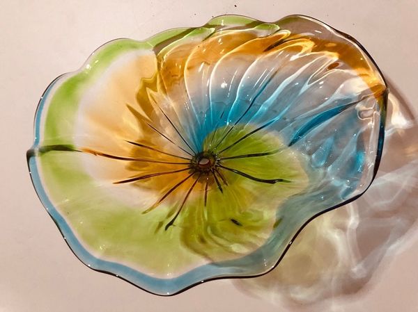 

modern murano glass wall art decor elegant wedding wall decorations custom made hand blown glass hanging wall plates