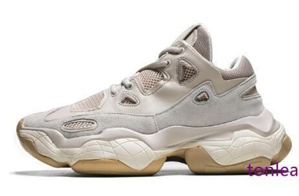 

2019 spring genuine leather platform men sneakers breathable mesh running shoes for men sport shoes outdoor jogging shoes 39-45