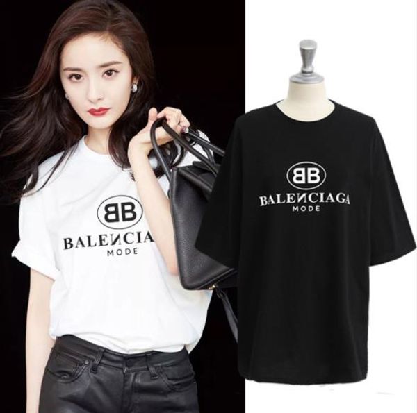 

2019 Лето Новое Письмо Печати Хлопок Рубашка Студент Тонкий Все Соответствующие Фу