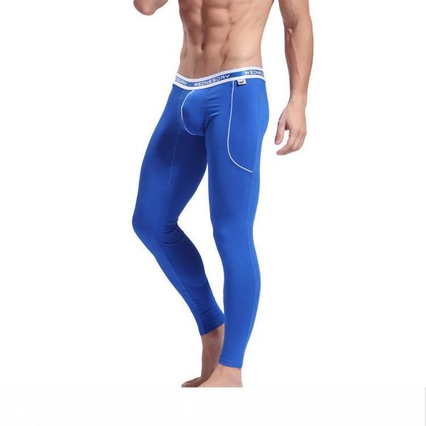 

wj men's day of week long johns sleep pants thermal pants bamboo fibre, Black;brown