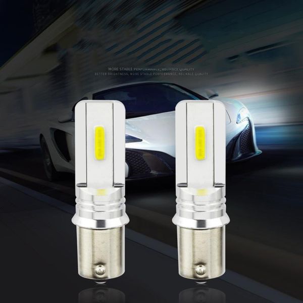 

2pcs ba15s 1156 cob 30w car reversing turn signal light led tail light bulb 6500k
