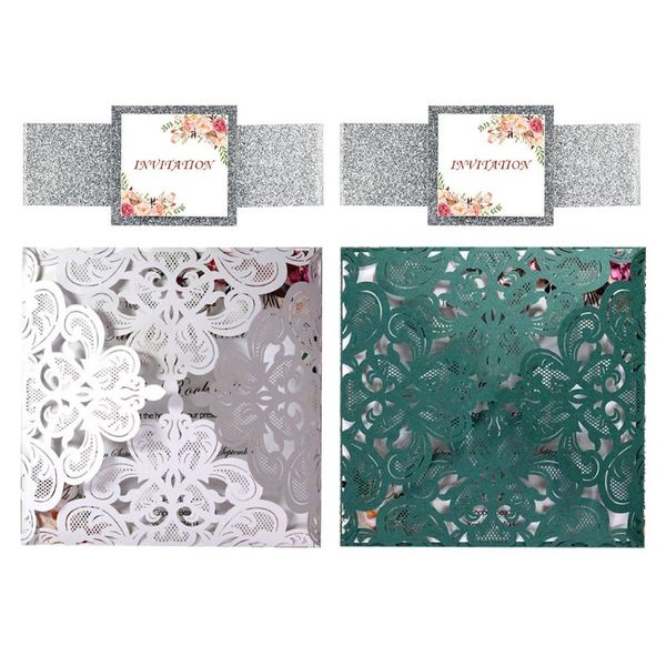 

20 pcs european style wedding graduation birthday invitation card with seal envelopes kits supply