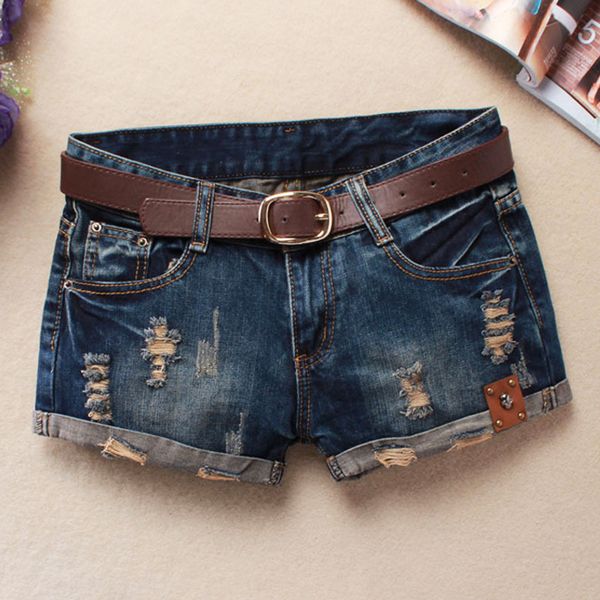 

винтажные джинсы lauwoo 2020 летом шорты для женщин с низкой талией джинсовых шорт череп патч разорванных для женщин без пояса, White;black