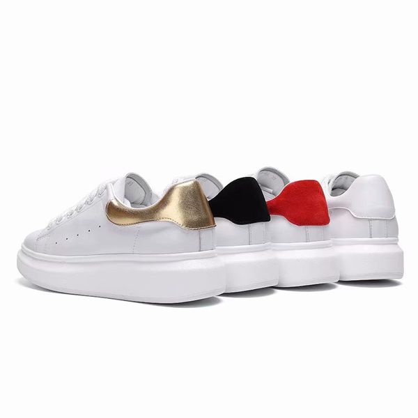 

new arrival black white red luxury fashion designer women shoes gold low cut leather flat designers brand men womens casual sneakers