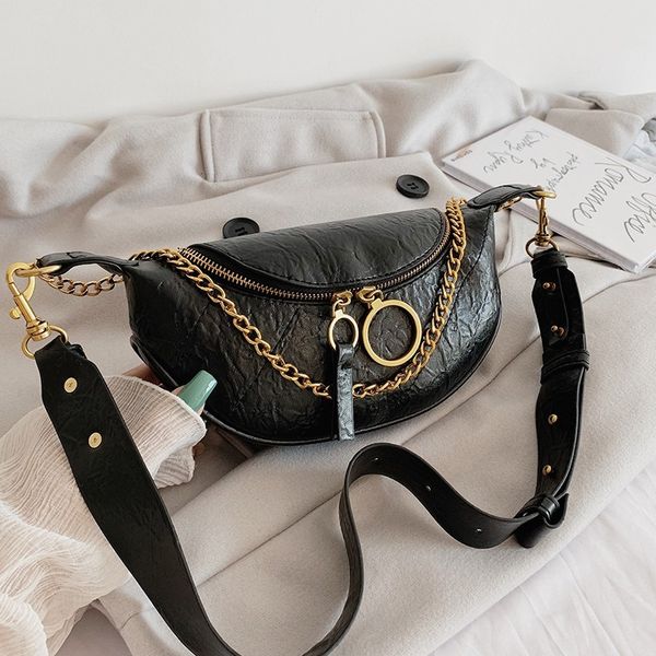 

solid color letters crossbody bags fashion women shoulder bags pu leather casual belt ladies chest packs