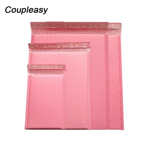 

50pcs/lot poly bubble envelope pink mail packaging bags self seal padded courier bags waterproof shipping bags mailers