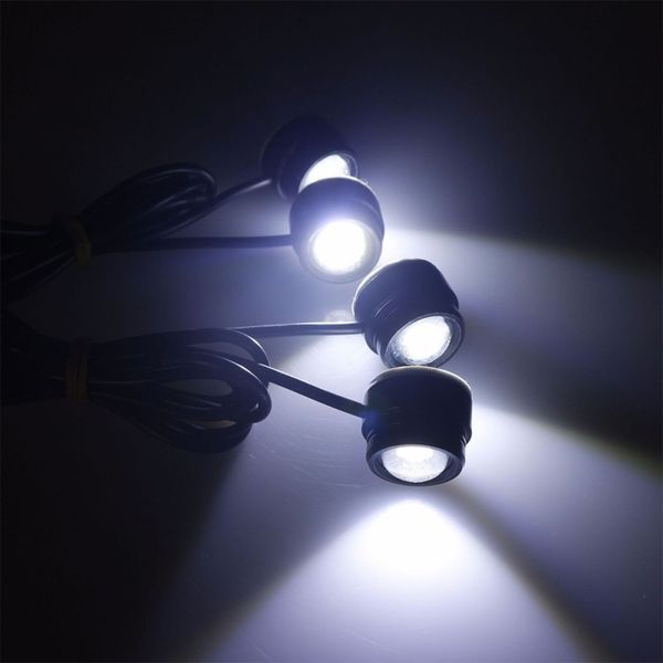

onewell 4 x 1.5w 12v strobe flash eagle eye leds car light with wireless remote waterproof drl warning light bulb white
