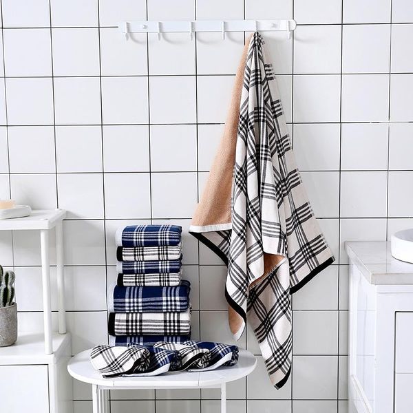 

long-staple cotton towel bath towel three-piece set thick absorbent