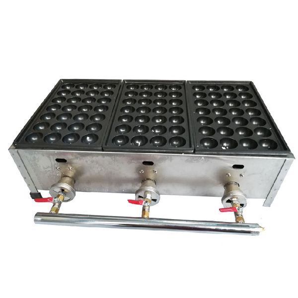 

beijamei three plates gas takoyaki maker fish ball grill machine commercial lpg gas takoyaki ocs balls machine
