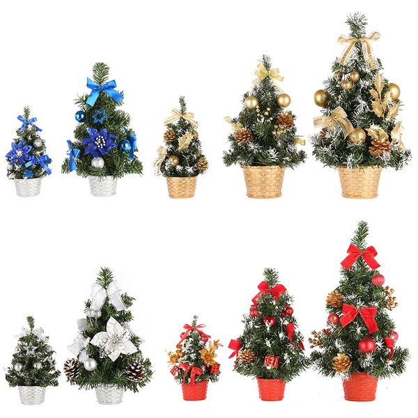 

mini christmas trees ornaments decorations small pine tree placed in the deskchristmas festival home ornaments 20cm-40cm
