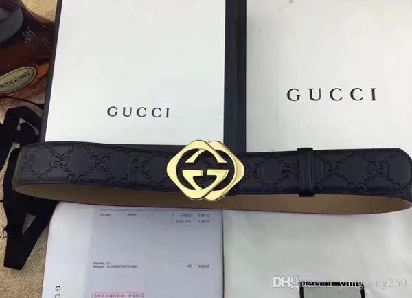 

mens designer belts cowhide man women belt fashion smooth needle buckle width about highly quality with gift packing, Black;brown