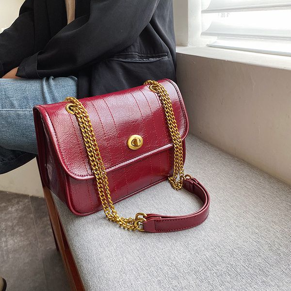 

2020 new korean casual simple chain shoulder messenger bag large capacity tote bag