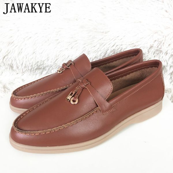 

new genuine leather men loafers multicolor metal lock summer walk shoes round toe suede slip on flat casual shoes, Black