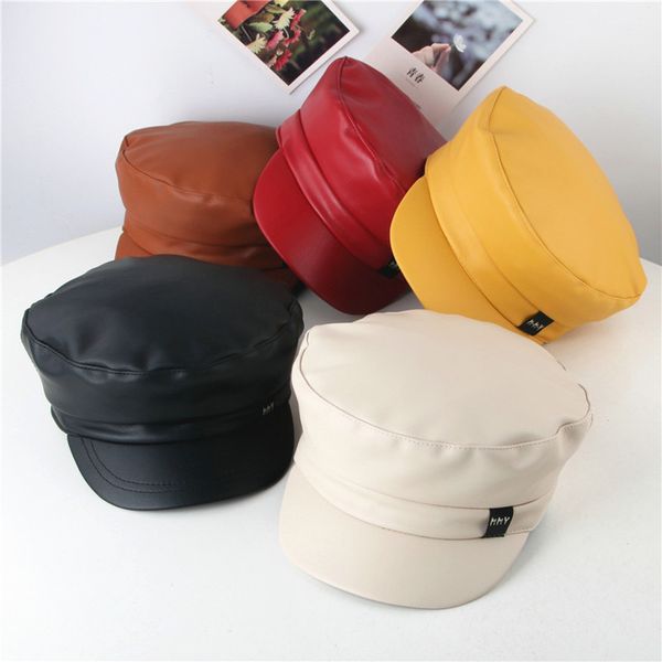 

дети кожа hat берет pure color flat roof lmitation кожа wild берет фуражке hat newsboy pu ретро вскользь gorras, Blue;gray