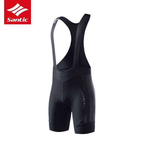 

santic cycling bib shorts men pro bike shorts road bicycle sport breathable fabric italian double density padded clothing