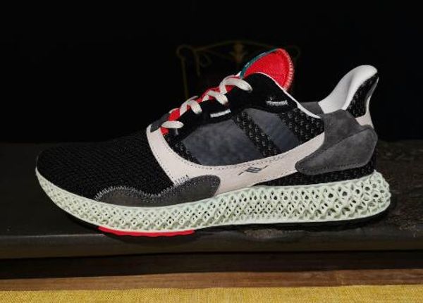 

mens zx4000 4d futurecraft black onix carbon men pk shoes new fashion consortium zx 4000 4d pink grey casual sneakers size 40-45
