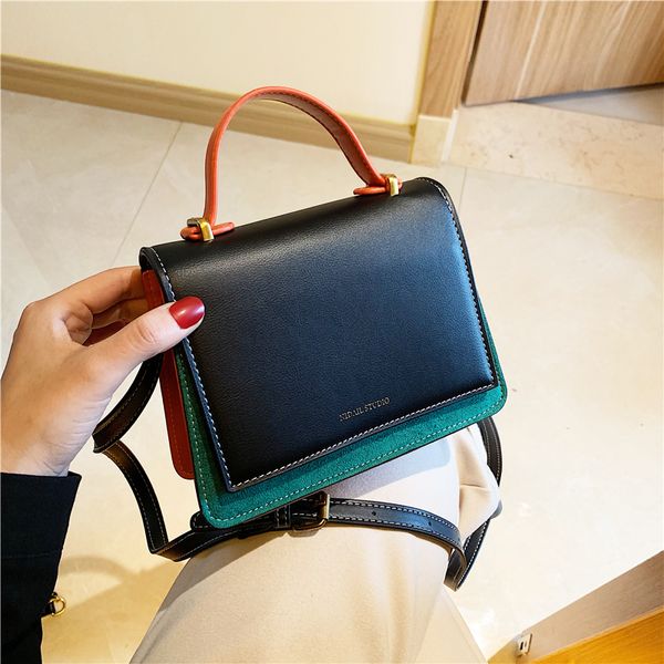 

women handbag leather square crossbody bags for women 2019 bolsa feminina totes with handle shoulder bag cover