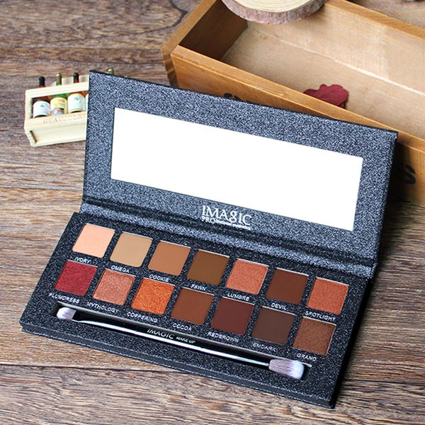 

14 colors eye tint lasting cosmetics shadow set shimmer glitter eye palette kit