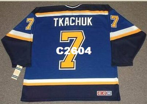 

mens #7 keith tkachuk st. louis blues 2003 ccm retro home hockey jersey or custom any name or number retro jersey, Black;red