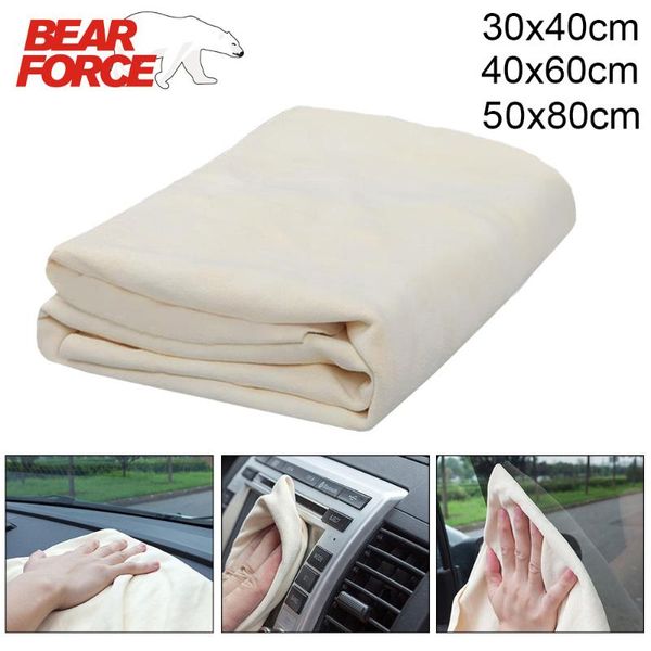 

natural shammy chamois leather auto car detailing cleaning cloth car wash suede absorbent quick dry towel genuine sheepskin