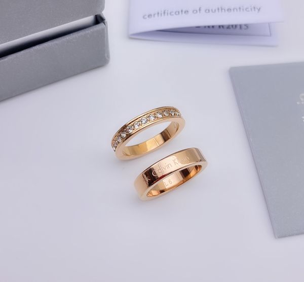 

selling titanium steel ring, rose gold couple fashion stainless steel ring for men and women in europe and america, Silver