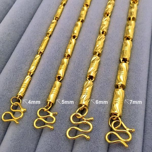 

n299- heavy 60cm length gold filled cool solid link chain men necklace 6mm, Silver