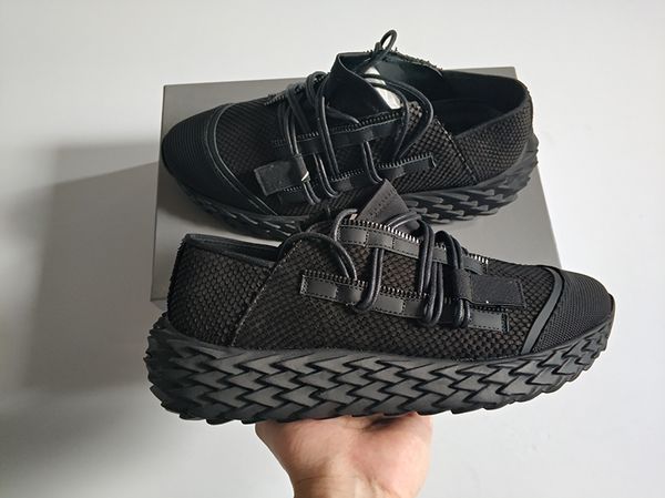 

Low urchin neaker de igner rubberized leather upper culpted rubber out ole double zip lace hoe for men women ize 35 46