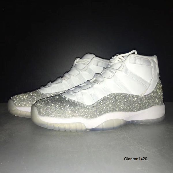 

2020 new designer 11s mens basketball shoes high 11 wmns metallic silver all over the sky star trainers sports sneakers with box size36-44
