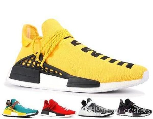 

human race mens running shoes pharrell williams hu trail oreo nobel ink black nerd designer sneakers men women sport trainers